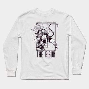 THE BISON (WHITE BG) Long Sleeve T-Shirt